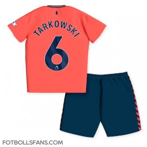 Everton James Tarkowski #6 Replika Bortatröja Barn 2023-24 Kortärmad (+ Korta byxor)